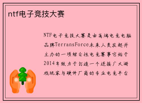 ntf电子竞技大赛